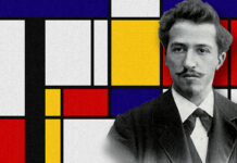Dr. Bledar Kurti: “Kompozim me të kuqe dhe blu” nga Piet Mondrian