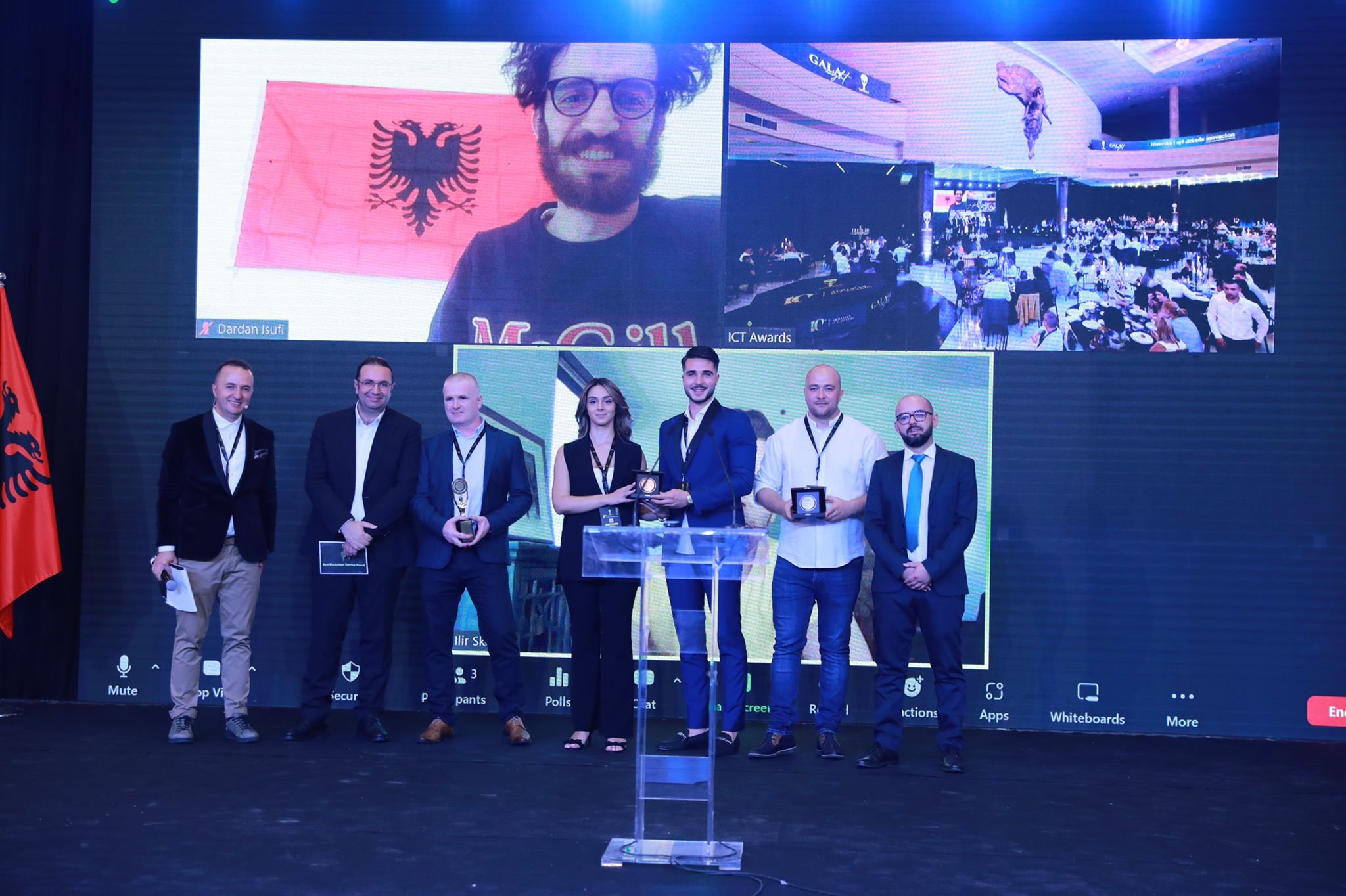 Dardan Isufi me EVA fiton çmimin e inovacionit në ICT Awards për historitë shqiptare të suksesit në teknologji