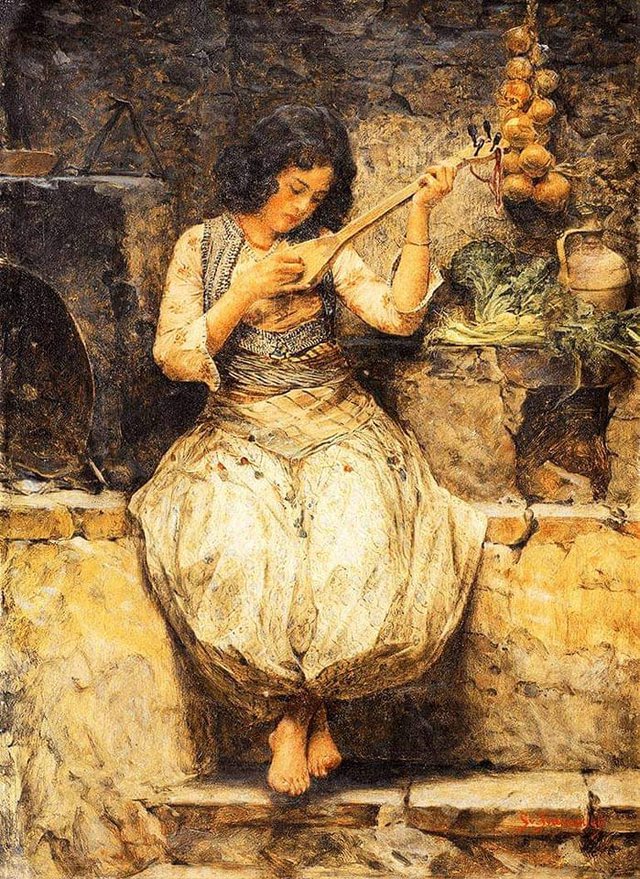 “Vajza shqiptare” (1870), vepra e piktorit serb, Svetislav Jovanoviç – Nga Albert Vataj