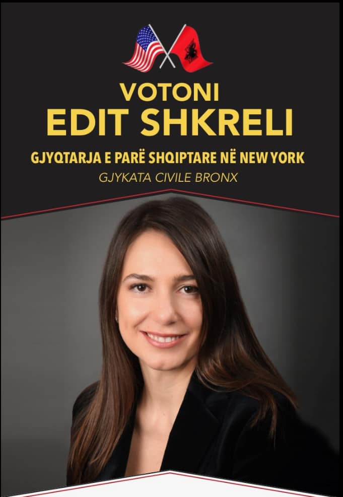 Edit Shkreli, gjyqtarja e parë shqiptare kandidate në Nju-Jork