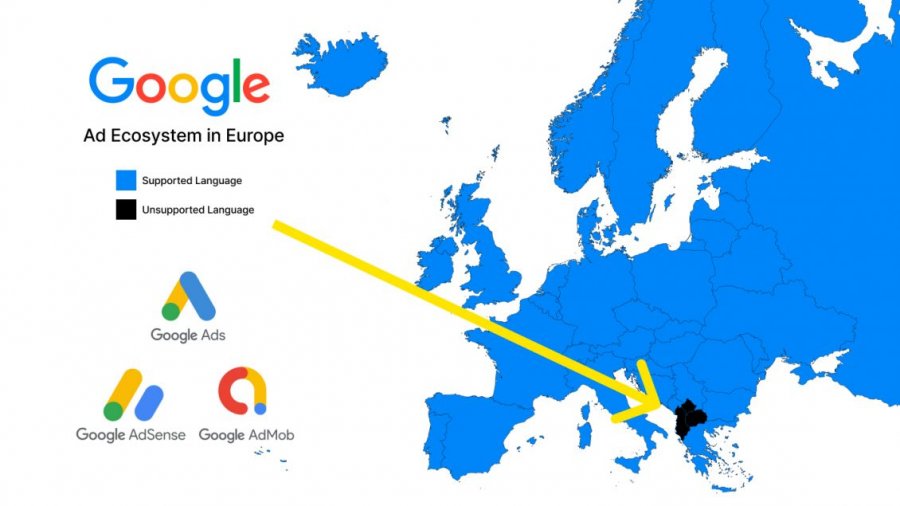 Diskriminoi gjuhën shqipe, paditet Google