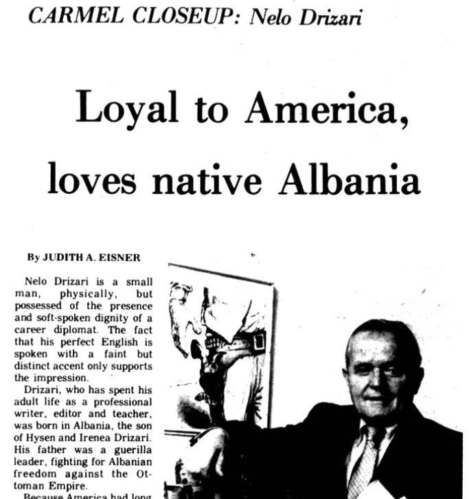 1970/ “Dielli, Skënderbeu, Jack London dhe Amerika e trazuar…” — Intervista me gazetarin Nelo Drizari