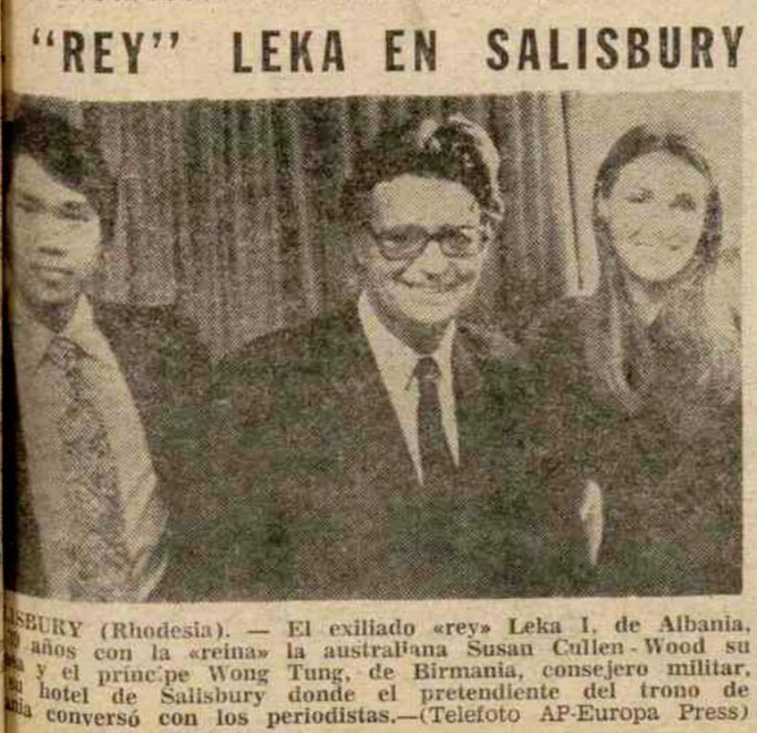 1979 / Pas një qëndrimi të përkohshëm në Zimbabwe, familja mbretërore shqiptare largohet për ekzil në Afrikë të Jugut