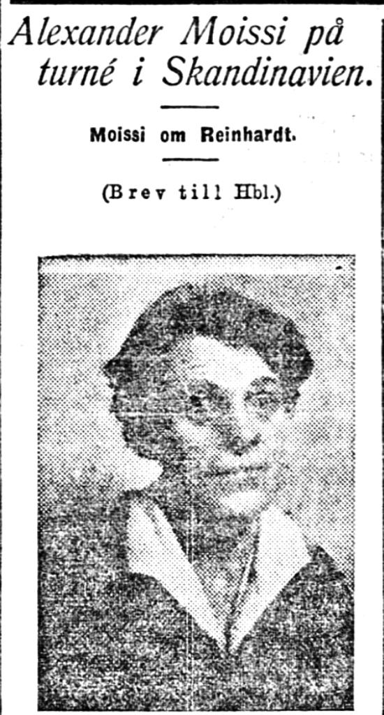  (1922) / Një kafe me Aleksandër Moisiun në Berlin dhe një bisedë për teatrin gjerman dhe skandinav