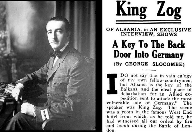 The Voice (1942) / “Shqipëria, çelësi i derës së pasme të rrëzimit të Gjermanisë” — intervista ekskluzive me Mbretin Zog në hotel “West End” në Londër