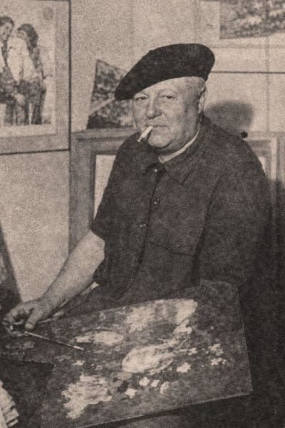 Gazeta franceze (1954) / Historia e Dhimitër Zikos, shqiptarit që pikturoj portretin e Winston Churchill-it me kostum bask