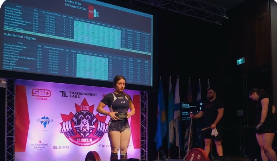 18-vjeçarja shqiptaro-kanadeze Dorina Boka, ngre flamurin e Kanadasë në Kampionatin Botëror të Powerlifting