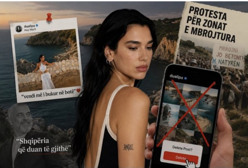 Dua Lipa fshin fotot nga Kep Merli, rikthehet debati pas deklaratave për zonat e mbrojtura